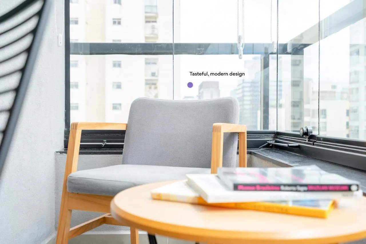 Studio Com Garagem, Academia E Piscina No Predio - Vila Olimpia Apartment Sao Paulo