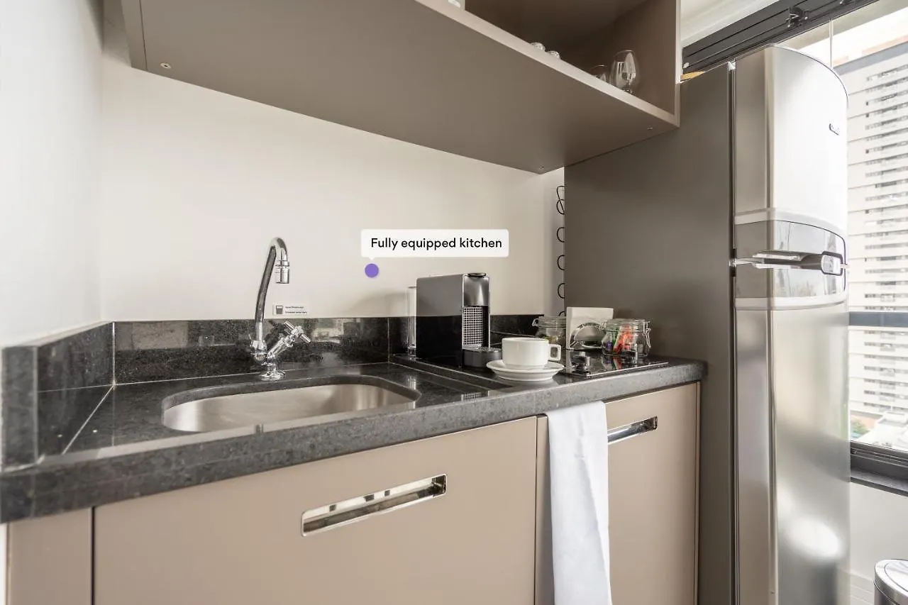 Studio Com Garagem, Academia E Piscina No Predio - Vila Olimpia Apartment Sao Paulo Brazil