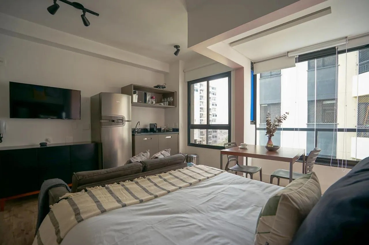 Studio com garagem, academia e piscina no prédio - Vila Olímpia Apartamento São Paulo