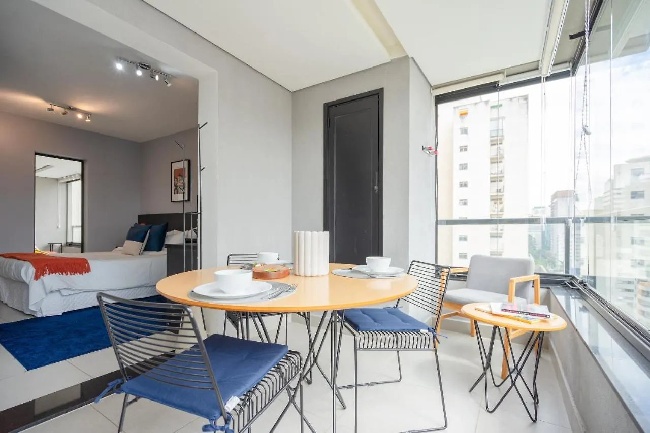 Studio com garagem, academia e piscina no prédio - Vila Olímpia Apartamento São Paulo 0*,