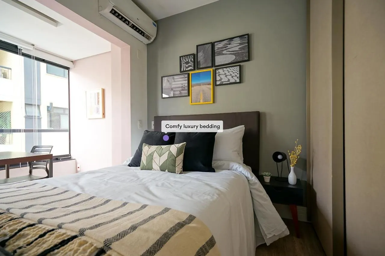 Studio Com Garagem, Academia E Piscina No Predio - Vila Olimpia Apartment Sao Paulo