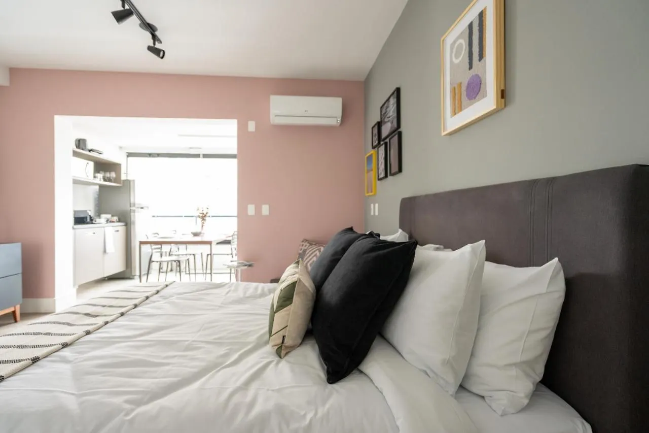 Studio Com Garagem, Academia E Piscina No Predio - Vila Olimpia Apartment Sao Paulo